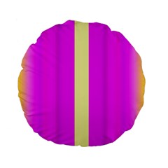 Colors And More Wonderful Colors Standard 15  Premium Flano Round Cushions by pepitasart