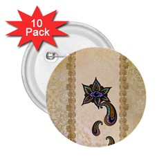 The Fantasy Eye, Mandala Design 2 25  Buttons (10 Pack)  by FantasyWorld7