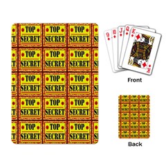 Top Secret Playing Cards Single Design (rectangle) by ArtworkByPatrick