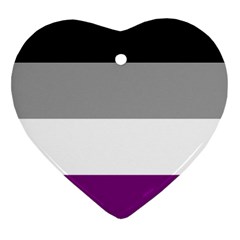 Asexual Pride Flag Lgbtq Heart Ornament (two Sides) by lgbtnation