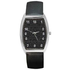 Binary Coding Barrel Style Metal Watch by impacteesstreetwearsix