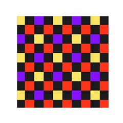 Checkerboard Again Small Satin Scarf (square) by impacteesstreetwearseven