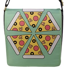 Pizza Slice Food Italian Flap Closure Messenger Bag (s) by Pakrebo