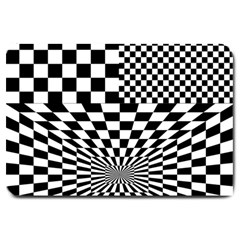 Checkerboard Again 6 Large Doormat  by impacteesstreetwearseven