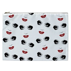 Bianca Del Rio Pattern Cosmetic Bag (xxl) by Valentinaart