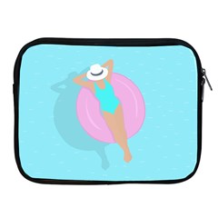 Lady In The Pool Apple Ipad 2/3/4 Zipper Cases by Valentinaart