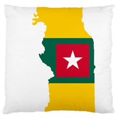 Togo Flag Map Geography Outline Standard Flano Cushion Case (two Sides) by Sapixe