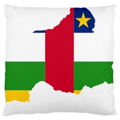 Central African Republic Flag Map Standard Flano Cushion Case (two Sides) by Sapixe
