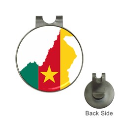 Cameroon Flag Map Geography Hat Clips With Golf Markers by Sapixe