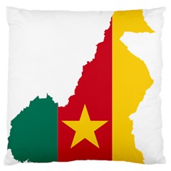 Cameroon Flag Map Geography Standard Flano Cushion Case (two Sides) by Sapixe