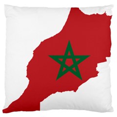 Morocco Flag Map Geography Outline Standard Flano Cushion Case (two Sides) by Sapixe