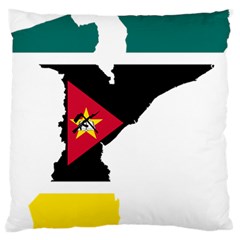 Mozambique Flag Map Geography Standard Flano Cushion Case (two Sides) by Sapixe