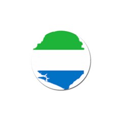 Sierra Leone Flag Map Geography Golf Ball Marker (4 Pack) by Sapixe