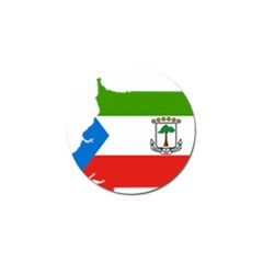 Equatorial Guinea Flag Map Golf Ball Marker (4 Pack) by Sapixe