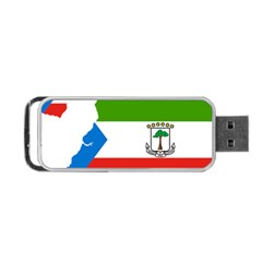 Equatorial Guinea Flag Map Portable Usb Flash (one Side) by Sapixe