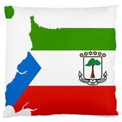 Equatorial Guinea Flag Map Standard Flano Cushion Case (two Sides) by Sapixe