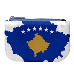 Kosovo Country Europe Flag Borders Large Coin Purse by Sapixe
