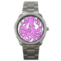 Squid Octopus Animal Sport Metal Watch by Bajindul