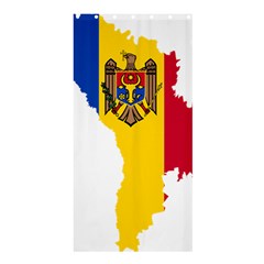 Moldova Country Europe Flag Shower Curtain 36  X 72  (stall)  by Sapixe