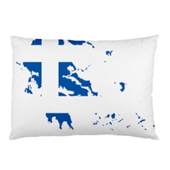 Greece Country Europe Flag Borders Pillow Case (two Sides) by Sapixe