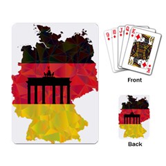 Republic Germany Deutschland Map Playing Cards Single Design (rectangle) by Sapixe