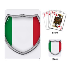 Flag Italy Country Italian Symbol Playing Cards Single Design (rectangle) by Sapixe