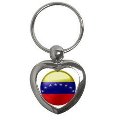 Venezuela Flag Country Nation Key Chain (heart)