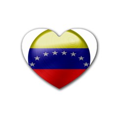 Venezuela Flag Country Nation Heart Coaster (4 Pack)  by Sapixe