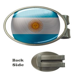 Argentina Flag Country Nation Money Clips (oval)  by Sapixe