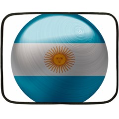 Argentina Flag Country Nation Double Sided Fleece Blanket (mini)  by Sapixe