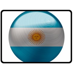 Argentina Flag Country Nation Fleece Blanket (large)  by Sapixe