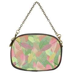 Watercolor Leaves Pattern Chain Purse (two Sides) by Valentinaart