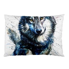 Gray Wolf - Forest King Pillow Case by kot737