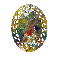 Original Abstract Art Ornament (oval Filigree)