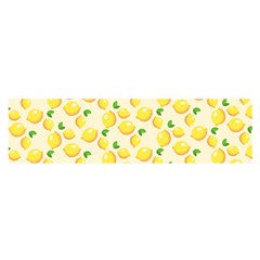 Fruits Template Lemons Yellow Satin Scarf (oblong) by Pakrebo