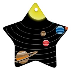 Solar System Planets Sun Space Ornament (star) by Pakrebo