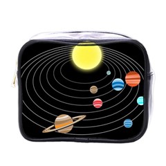 Solar System Planets Sun Space Mini Toiletries Bag (one Side) by Pakrebo