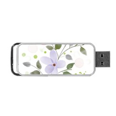 Spring Watercolour Flowers Portable Usb Flash (two Sides) by Pakrebo