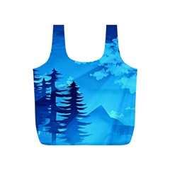 Forest Landscape Pine Trees Forest Full Print Recycle Bag (s) by Pakrebo