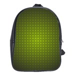 Hexagon Background Circle School Bag (Large)