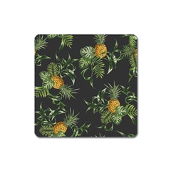 Pineapples Pattern Square Magnet by Sobalvarro