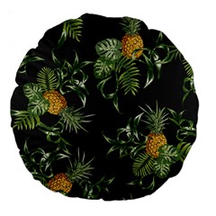Pineapples Pattern Large 18  Premium Flano Round Cushions by Sobalvarro