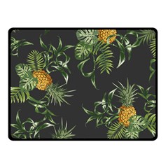Pineapples Pattern Fleece Blanket (small) by Sobalvarro