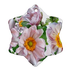 Flowers Anemone Arrangement Cut Out Ornament (snowflake) by Simbadda