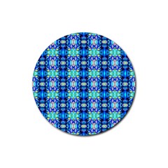 K 6 Rubber Round Coaster (4 Pack)  by ArtworkByPatrick