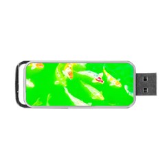 Koi Carp Scape Portable Usb Flash (one Side) by essentialimage