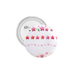 Sakura Border Cherry Blossom 1 75  Buttons by Simbadda