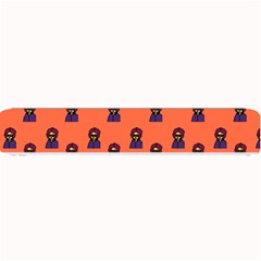 Nerdy 60s  Girl Pattern Orange Small Bar Mats by snowwhitegirl