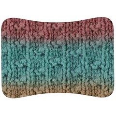 Knitted Wool Ombre 1 Velour Seat Head Rest Cushion by snowwhitegirl