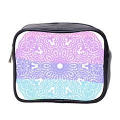 Vintage Pastel Mandala White Mini Toiletries Bag (two Sides) by snowwhitegirl